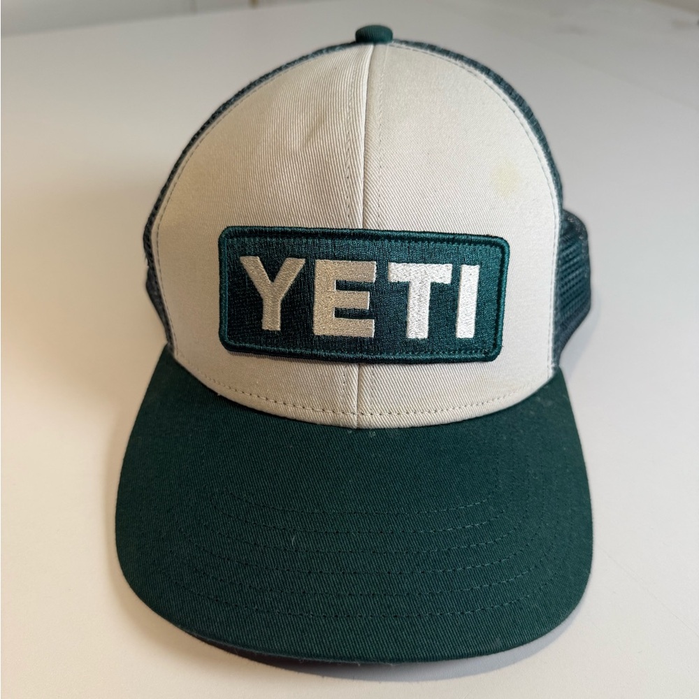 YETI Teal and Cream Logo Cap